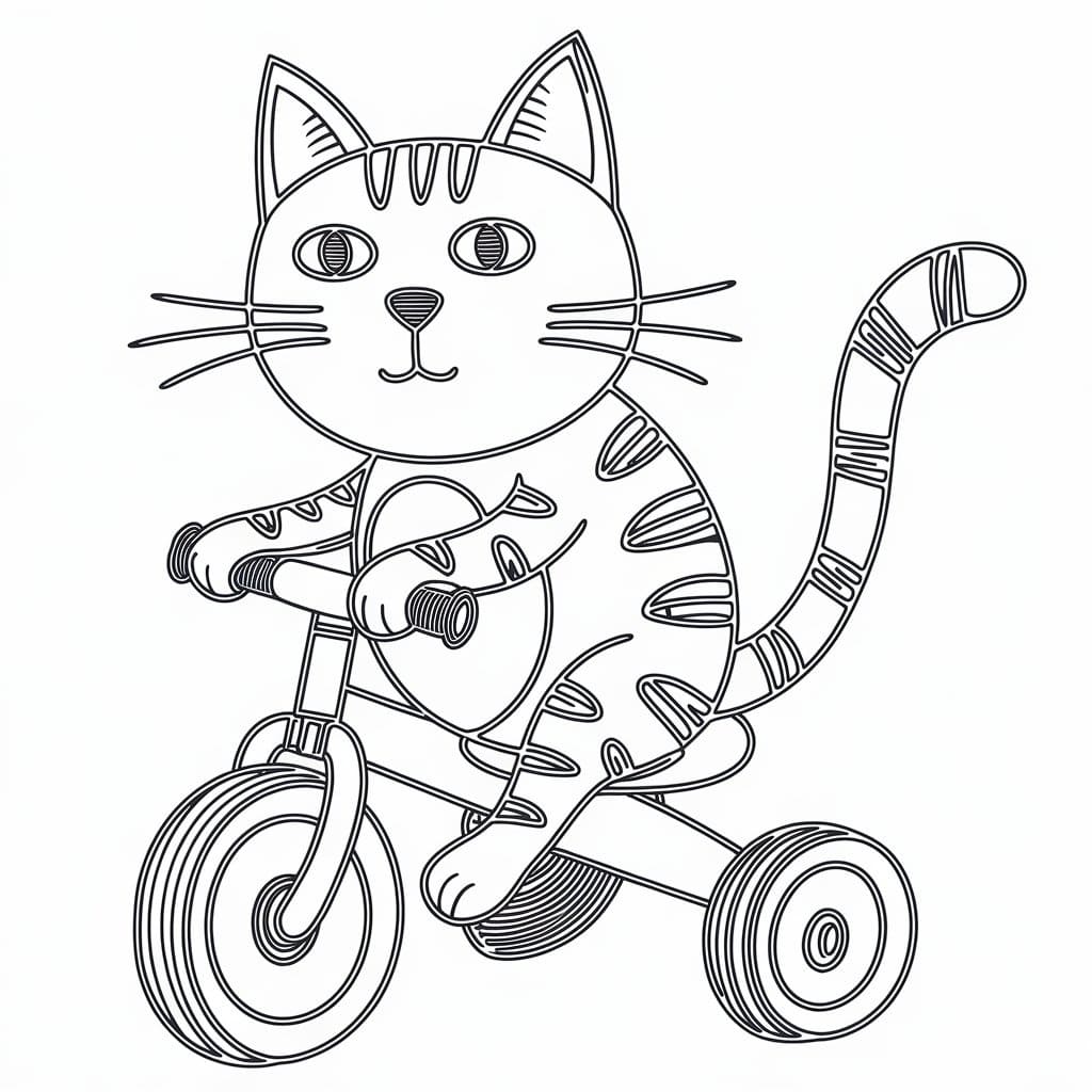 Tricycle 24 Coloring Game Tricycle 24
