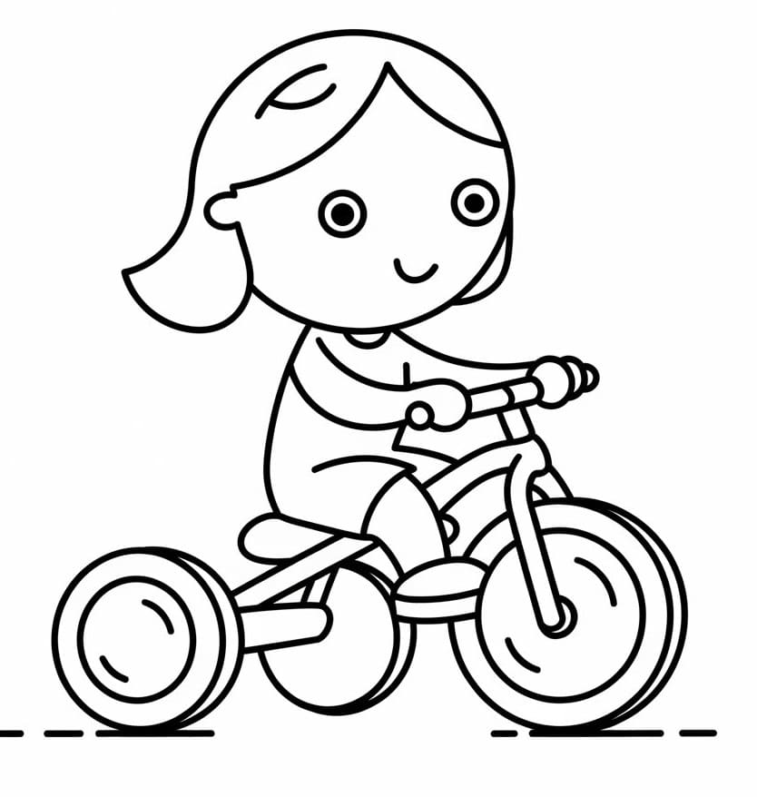 Tricycle 30 Coloring Game Tricycle 30