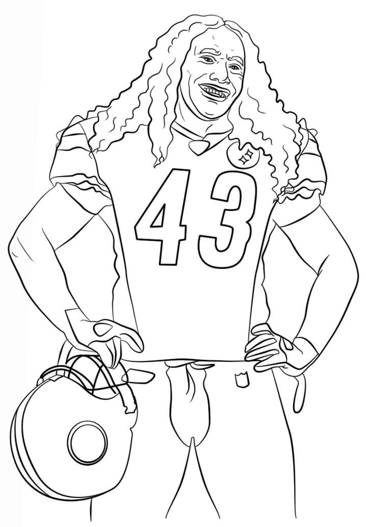 Troy Polamalu Football Player