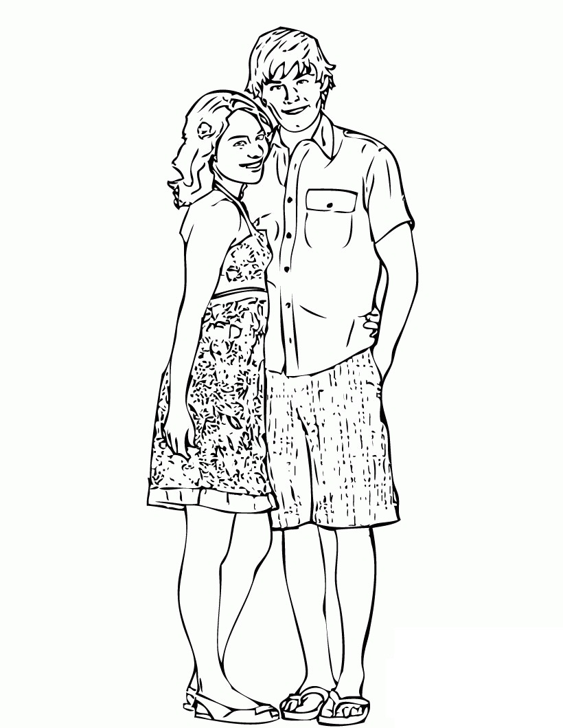 Troy and Gabriella from High School Musical