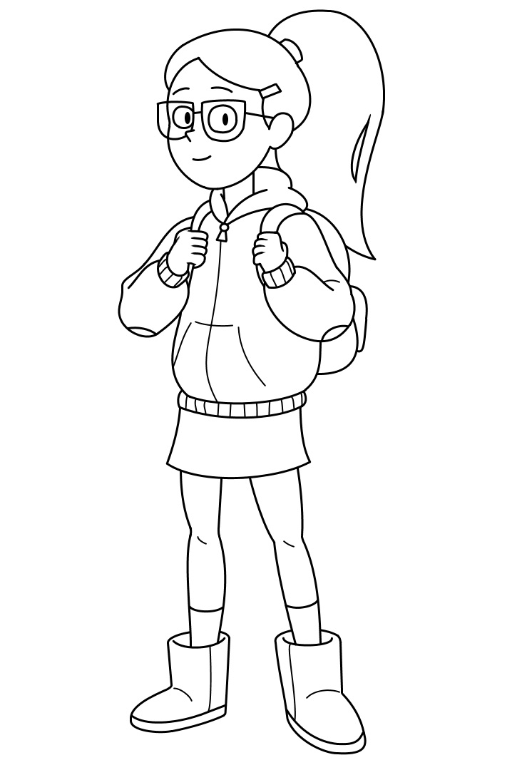 Tulip Olsen from Infinity Train Coloring - Play Free Coloring Game Online