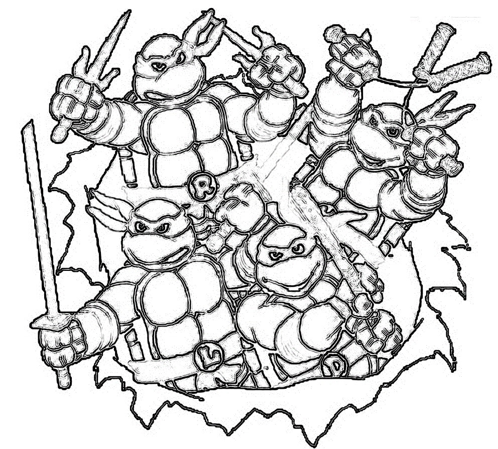 Turtle ninja Coloring Game Turtle ninja