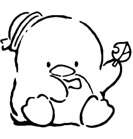 Tuxedo Sam with Leaf