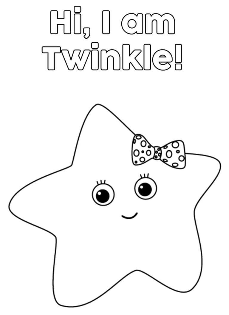 Twinkle Star from Little Baby Bum Coloring Game Twinkle Star from Little Baby Bum