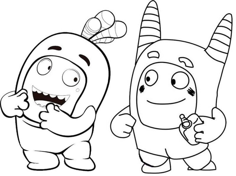 Oddbods Mask Coloring - Play Free Coloring Game Online