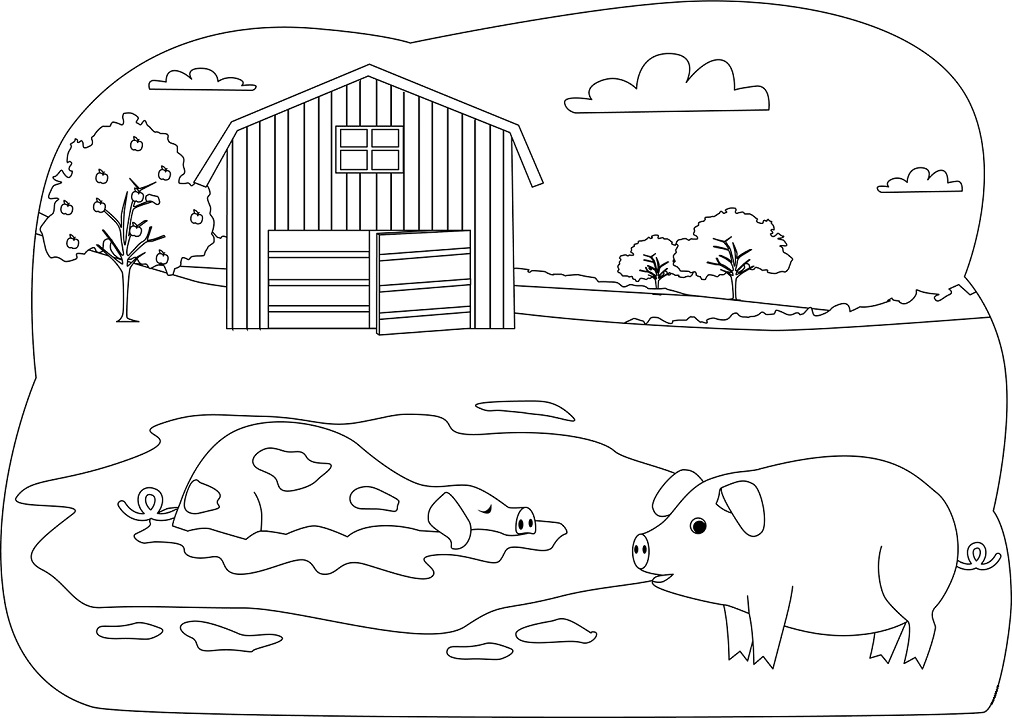 Two Pigs Coloring Game Two Pigs