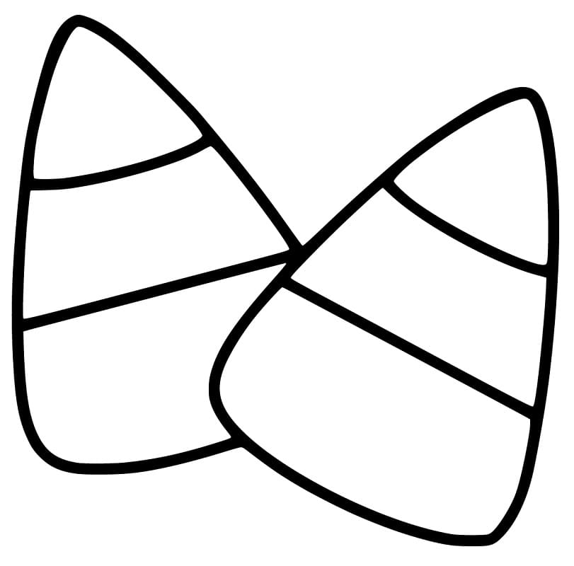 Two Simple Candy Corn Coloring Game Two Simple Candy Corn