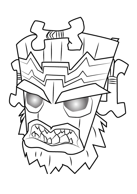 Uka Uka from Crash Bandicoot