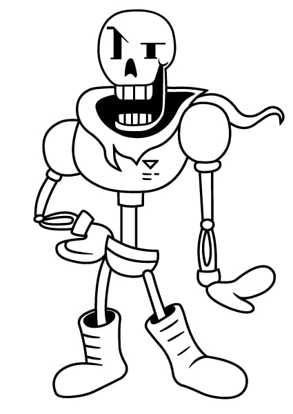 Undertale Papyrus Coloring Game Undertale Papyrus