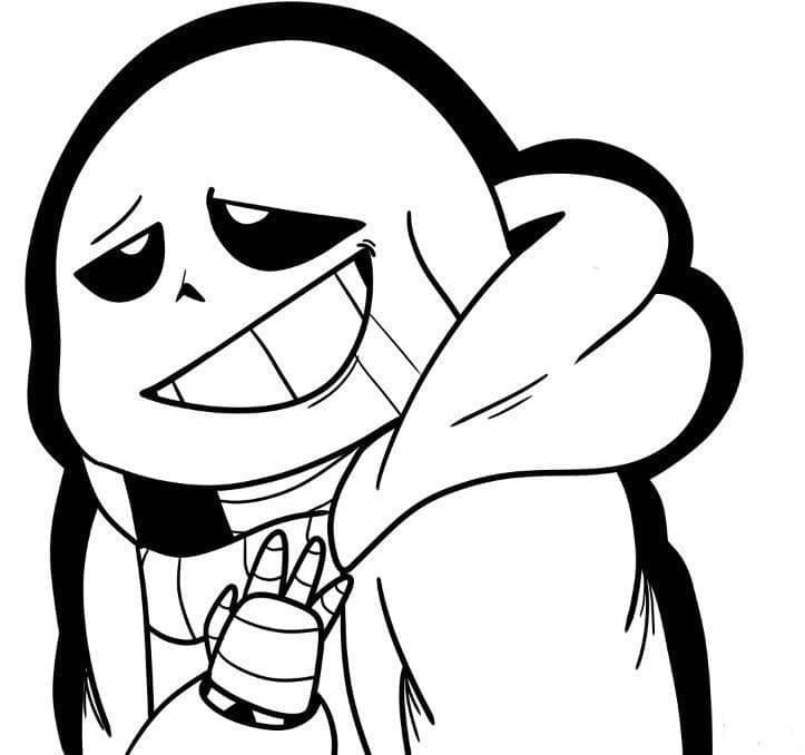 Undertale Sans 8 coloring page Coloring Game Undertale Sans 8 coloring page