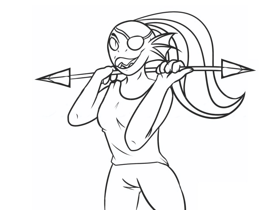 Undertale Undyne Coloring Game Undertale Undyne