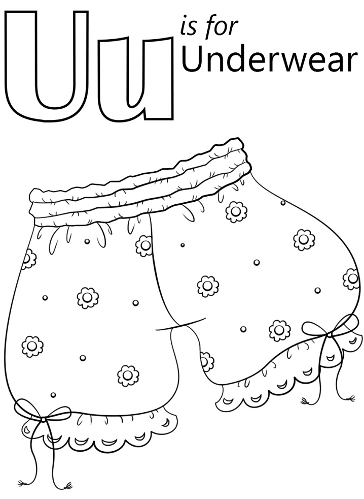 Underwear Letter U