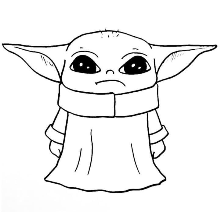 Unhappy Baby Yoda