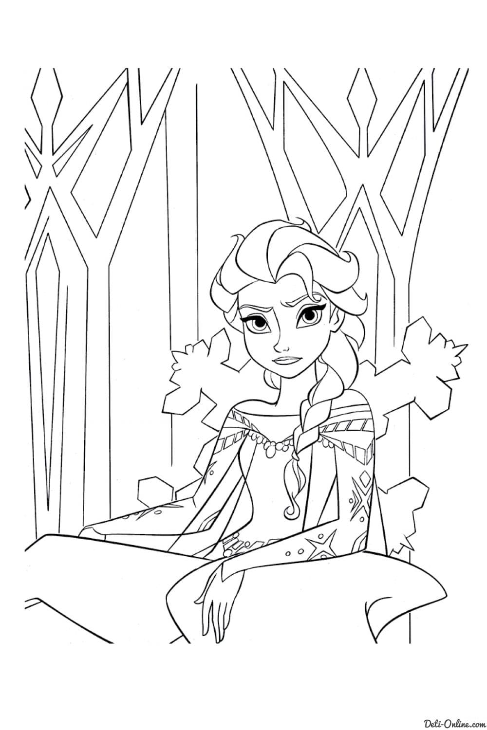 Unhappy Elsa Coloring Game Unhappy Elsa