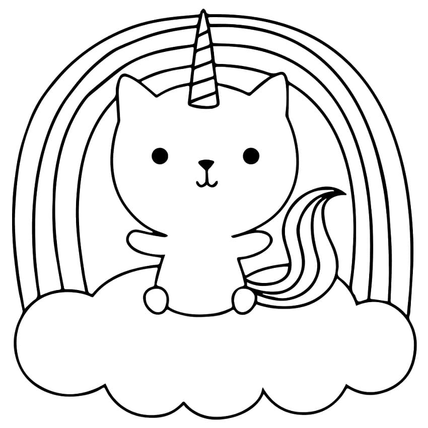 Unicorn Kitty Coloring Game Unicorn Kitty