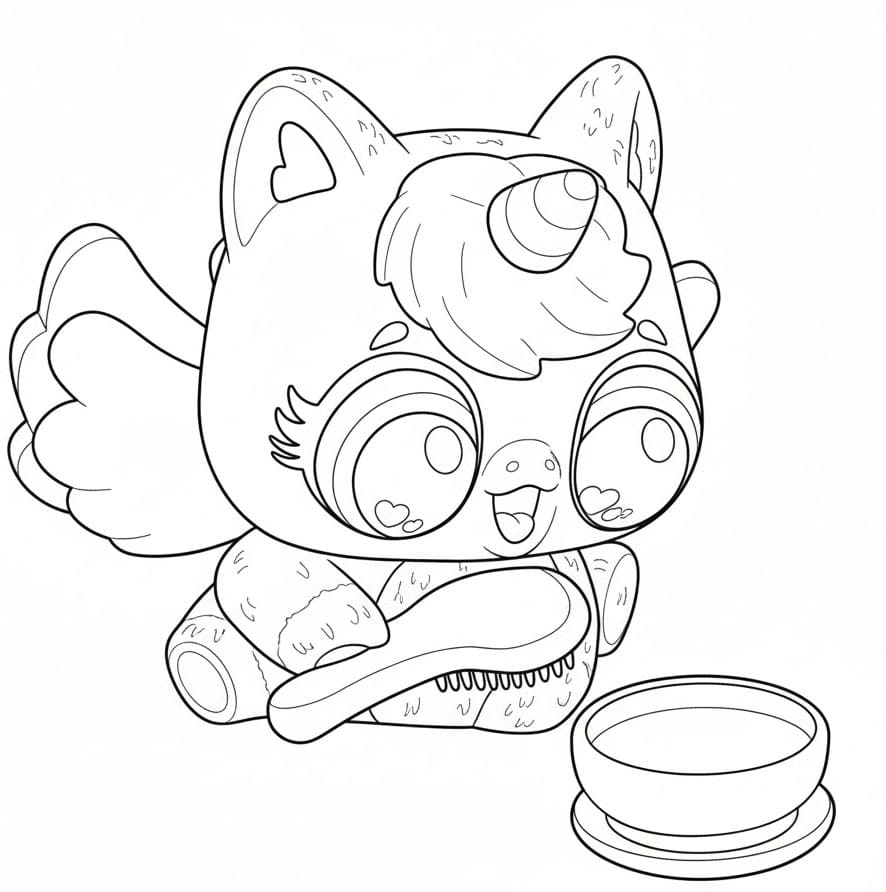 Unicorn-Winged Fluffy Hatchimal