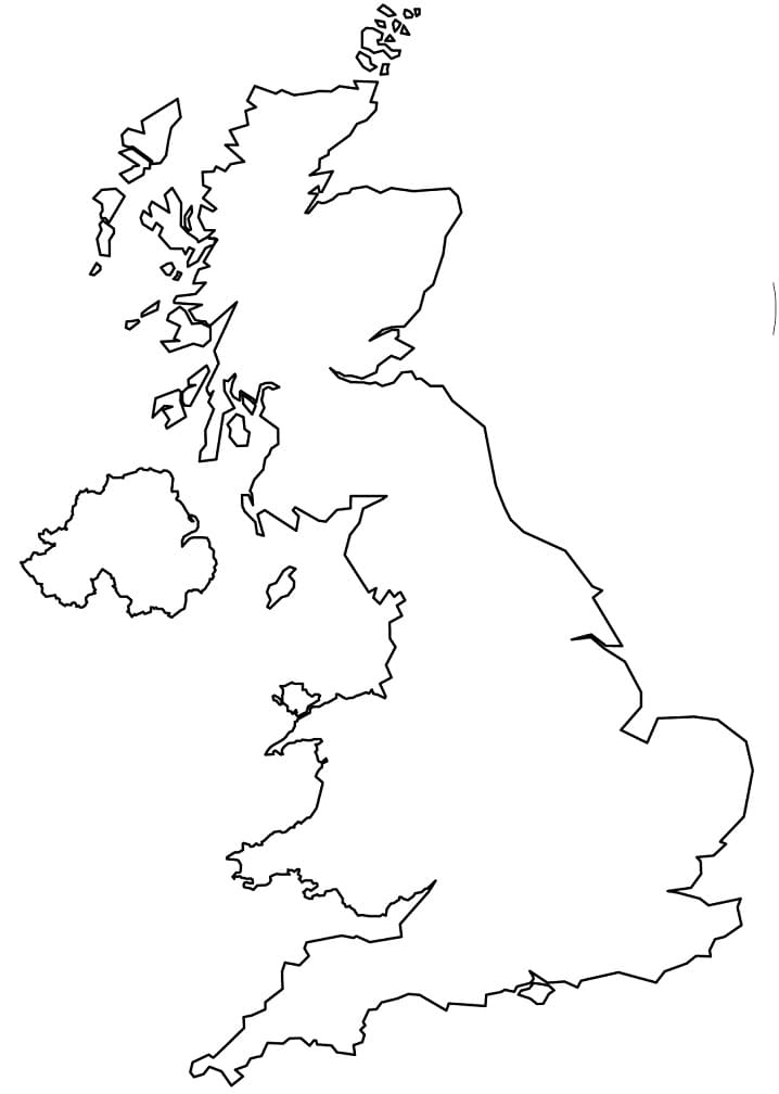 United Kingdom Outline Map