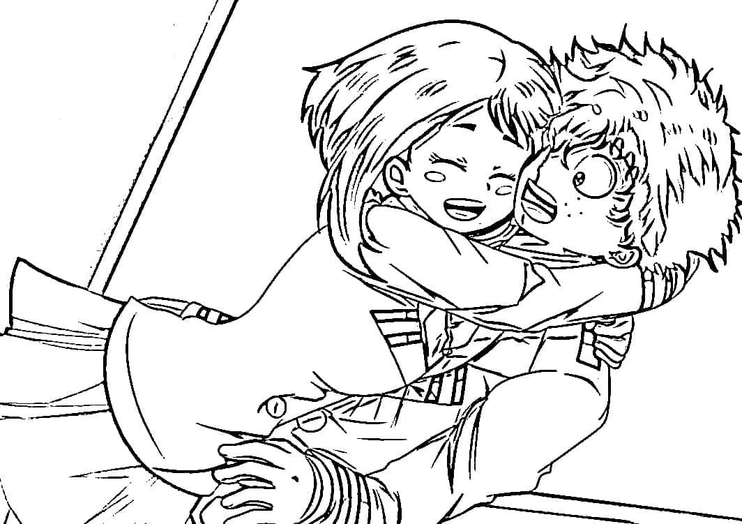 Uraraka and Midoriya