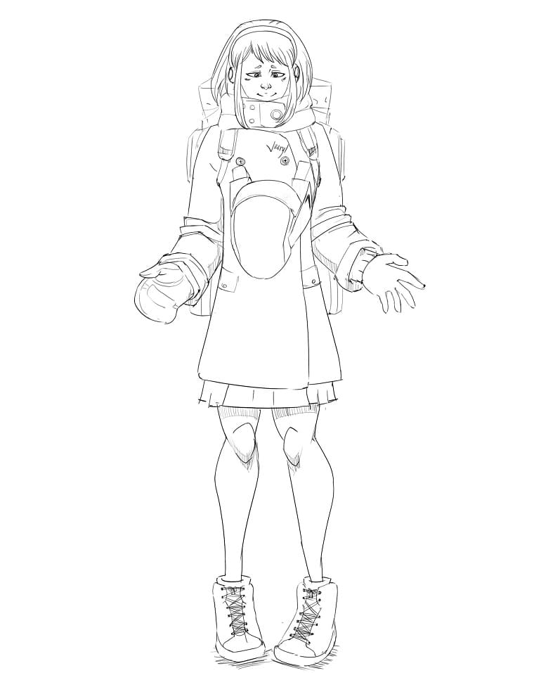Uraraka in My Hero Academia