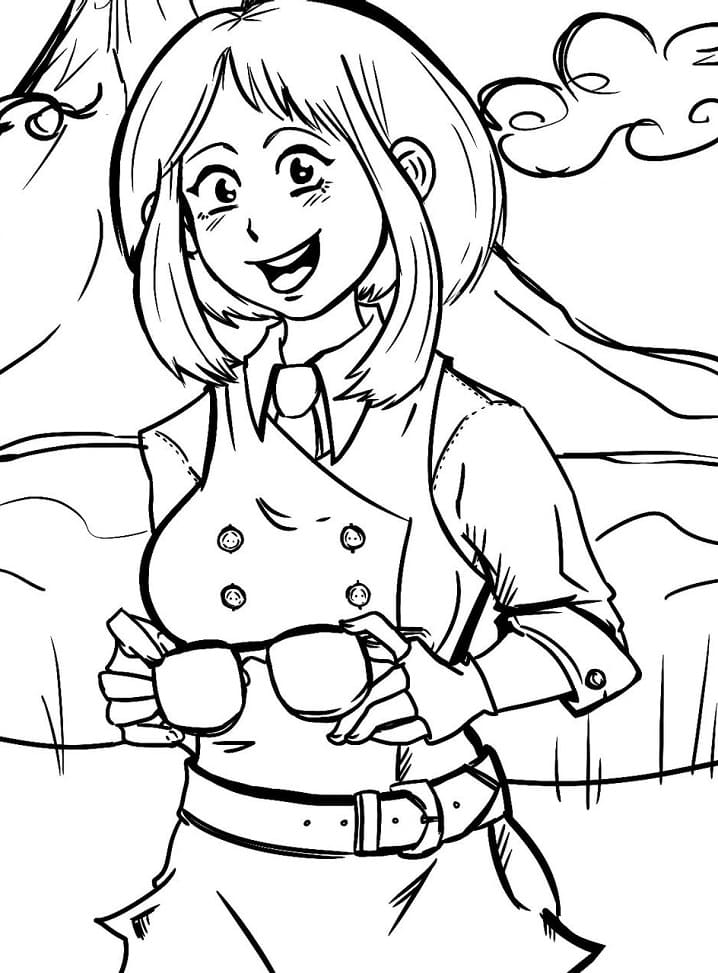 Uraraka is Smiling