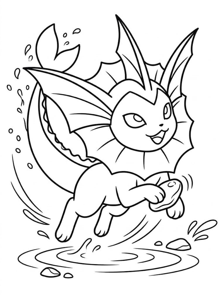 Vaporeon Free Printable