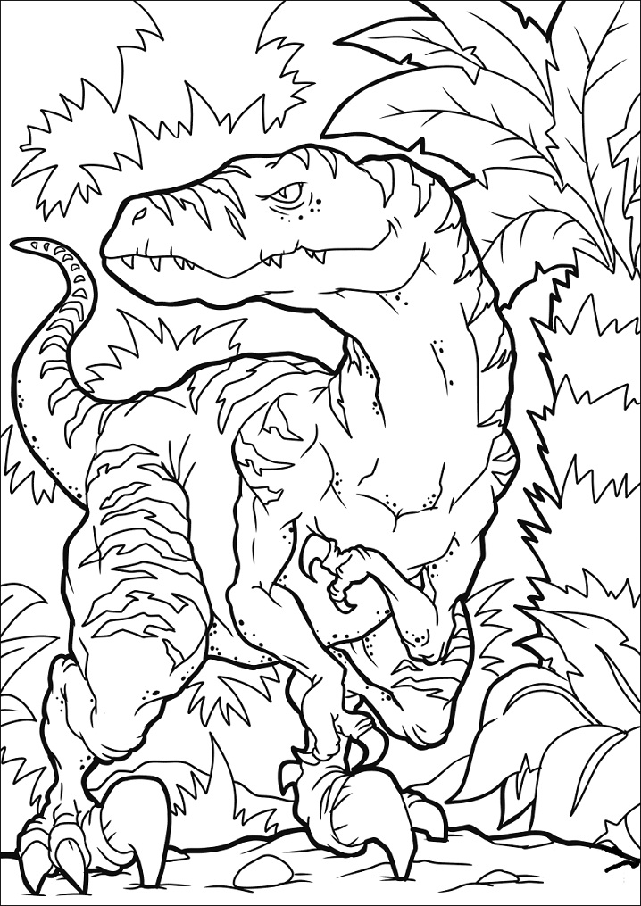 Velociraptor Running Coloring - Play Free Coloring Game Online