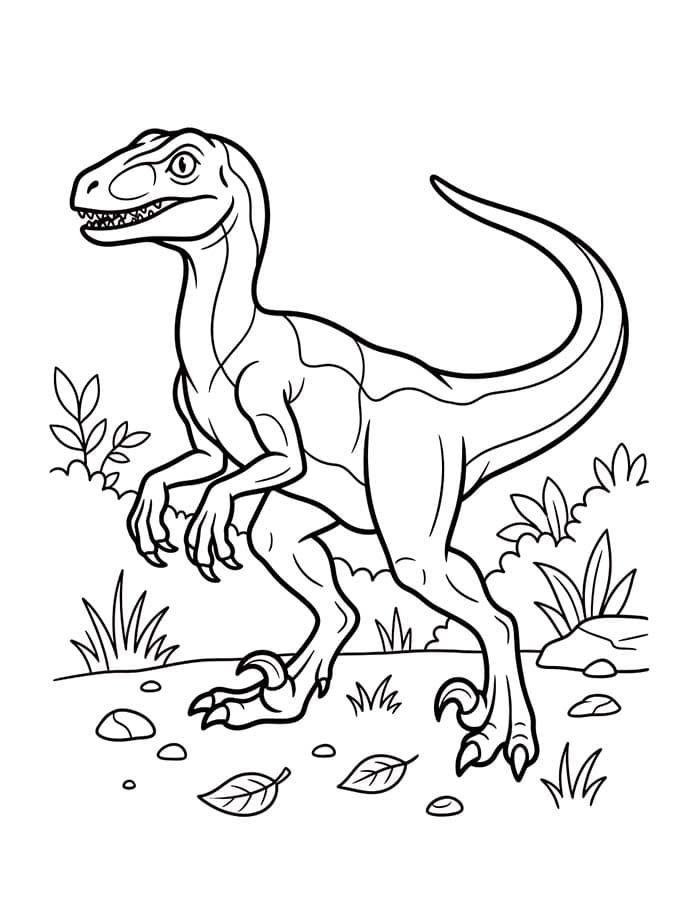Velociraptor Free Printable