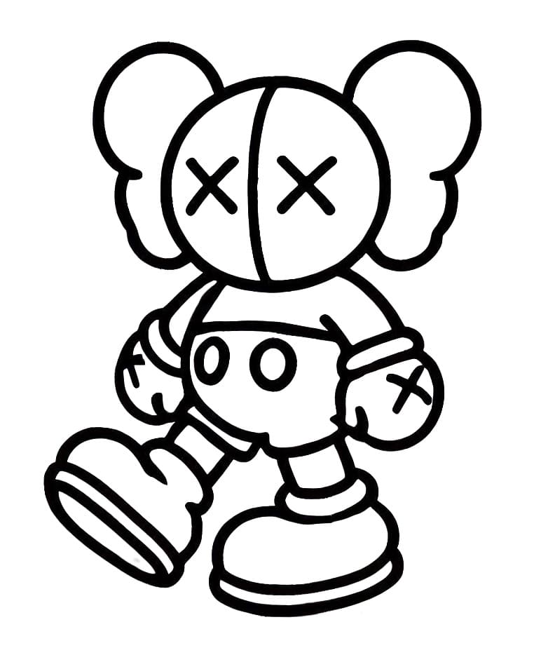 Very Cute Kaws Coloring Game Very Cute Kaws