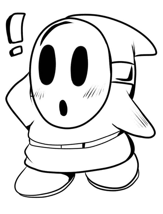 Very Cute Shy Guy Mario Coloring Game Very Cute Shy Guy Mario