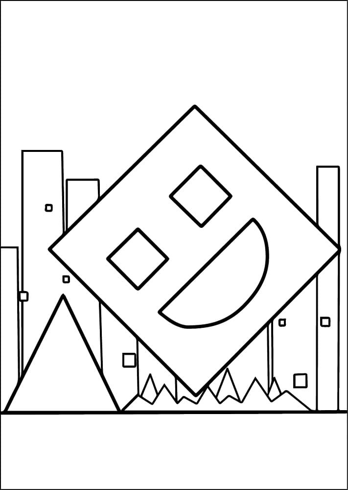 Very Easy Geometry Dash Coloring Game Very Easy Geometry Dash
