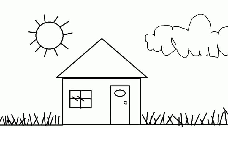 Very Easy House Coloring Game Very Easy House