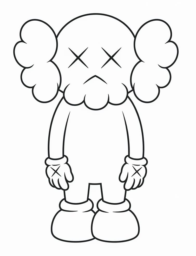 Very Easy Kaws Coloring Game Very Easy Kaws