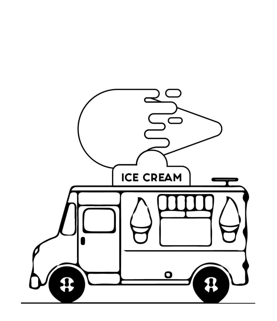 Very simple Ice Cream Truck Coloring Game Very simple Ice Cream Truck