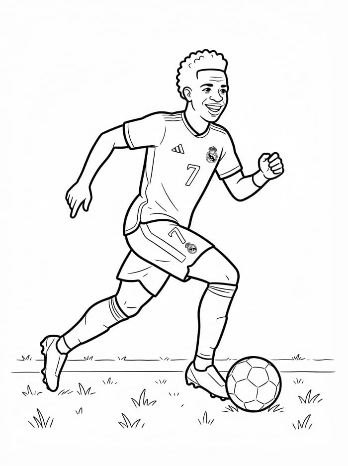 Vinícius Júnior Running coloring game