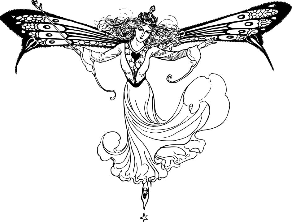 Vintage Fairy 5 Coloring Game Vintage Fairy 5