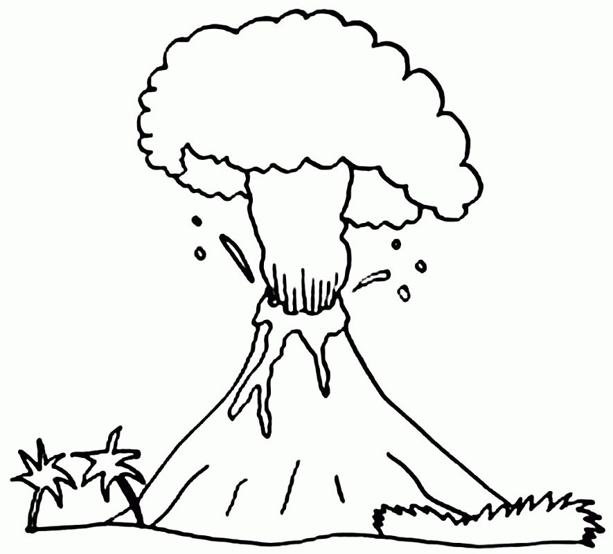 Volcano 6 Coloring Game Volcano 6