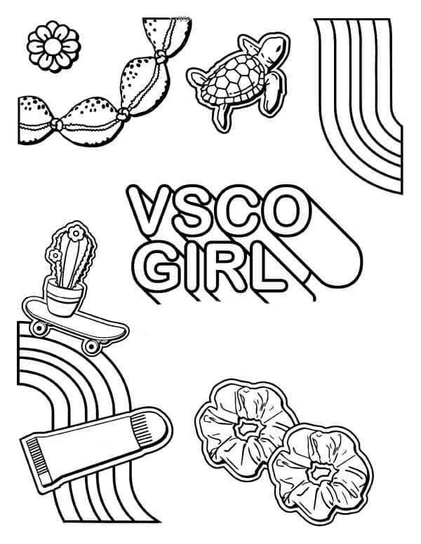 Vsco Girl Aesthetics Coloring Game Vsco Girl Aesthetics