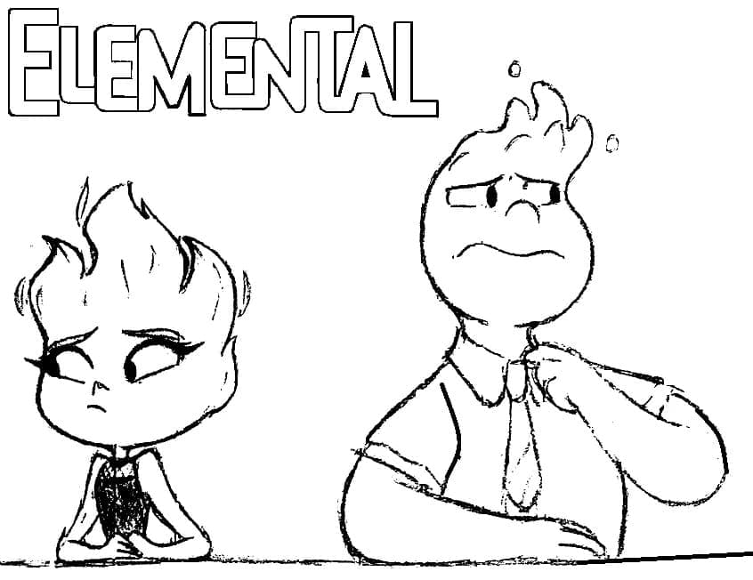 Wade and Ember in Elemental