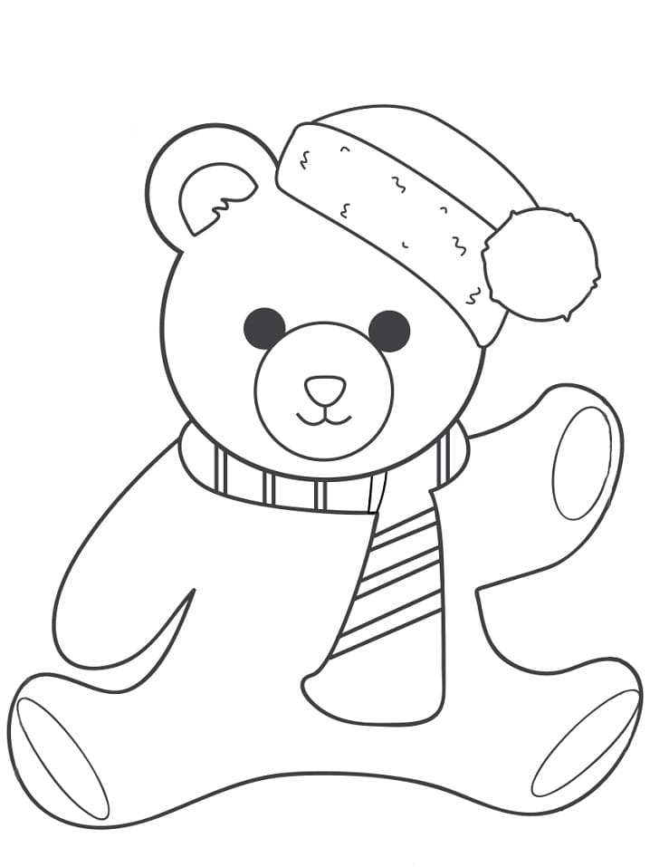 Warm Teddy Bear Coloring Game Warm Teddy Bear