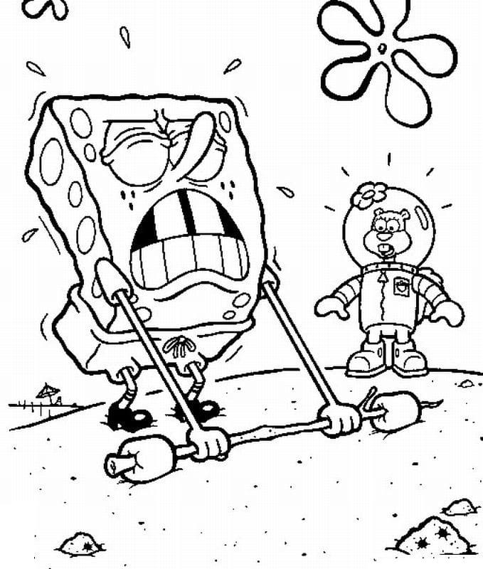 Weak SpongeBob Coloring Game Weak SpongeBob
