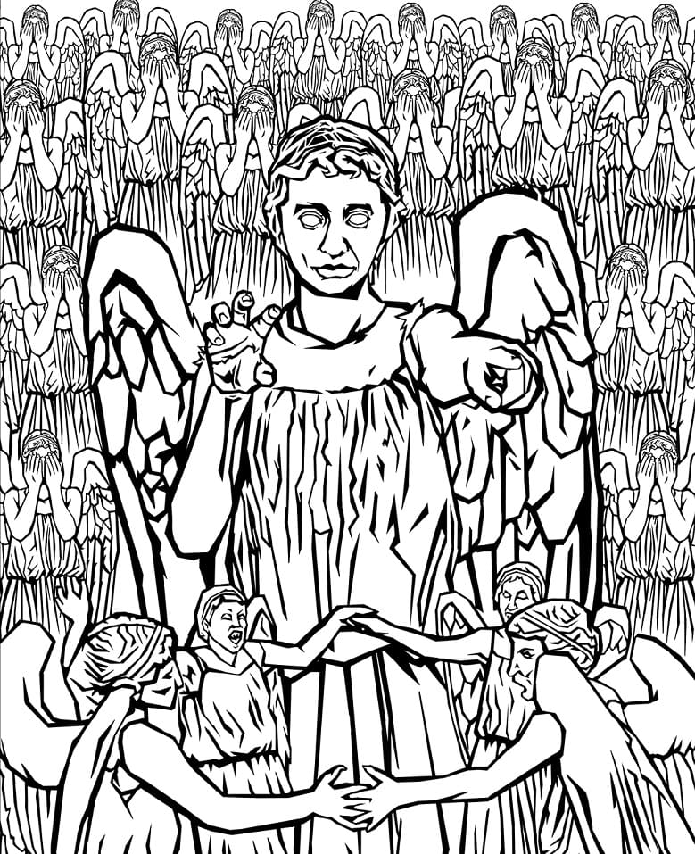 Weeping Angels Coloring Game Weeping Angels