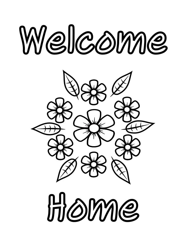 Welcome Home 2 Coloring - Play Free Coloring Game Online