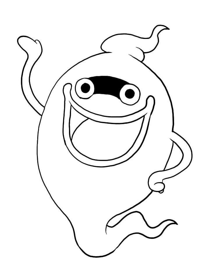 Whisper Yo kai Watch Coloring Game Whisper Yo kai Watch