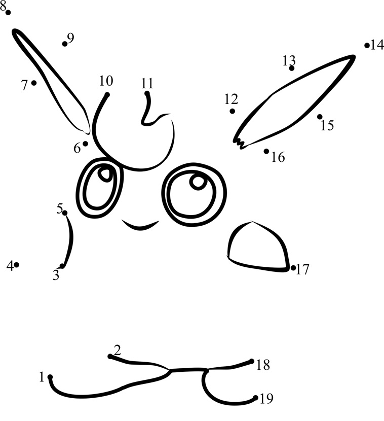 Wigglytuff Pokemon Dot to Dot