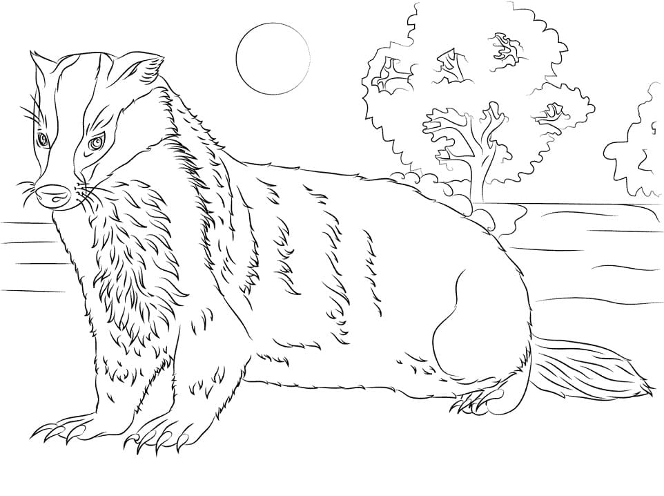 Wild Badger Coloring Game Wild Badger
