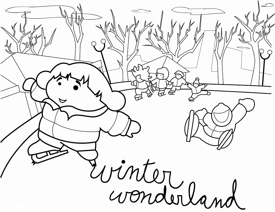 Winter Scene 4 Coloring Game Winter Scene 4