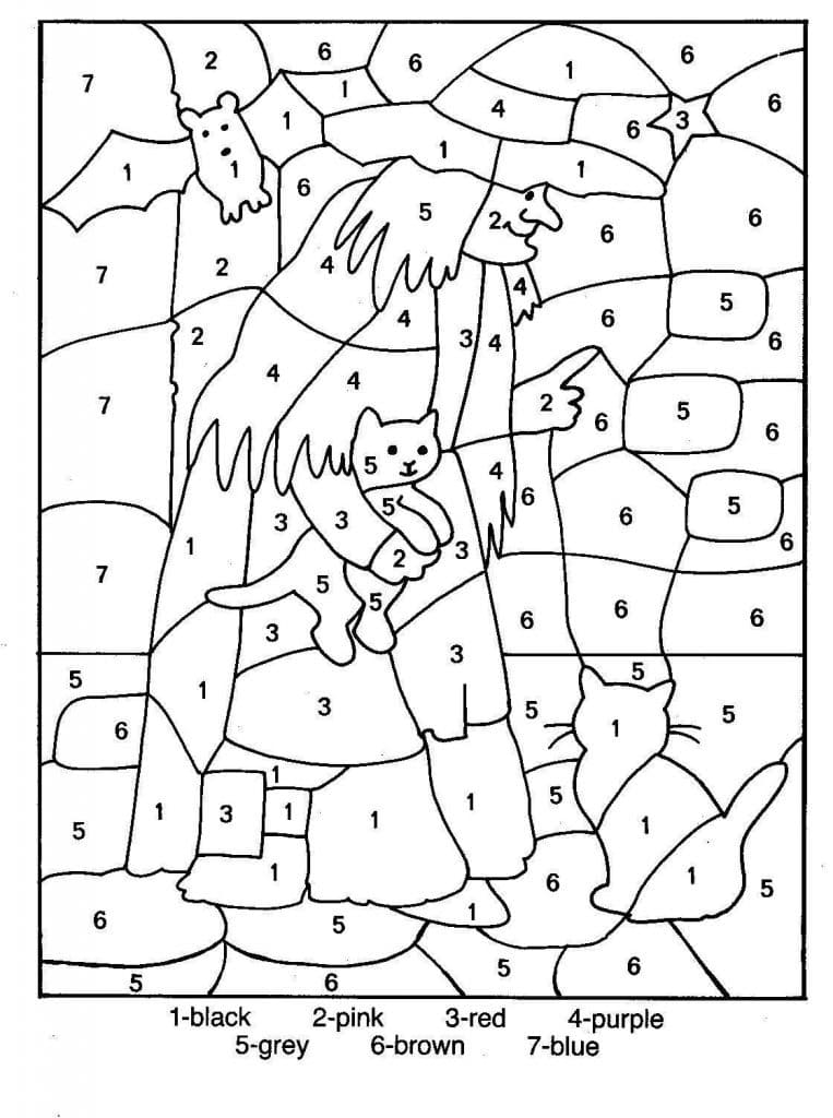 Witch Color by Number