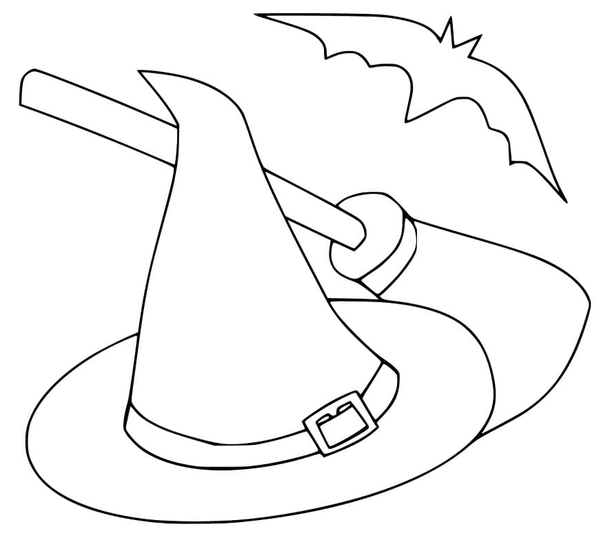 Witch Hat Printable Coloring Game Witch Hat Printable