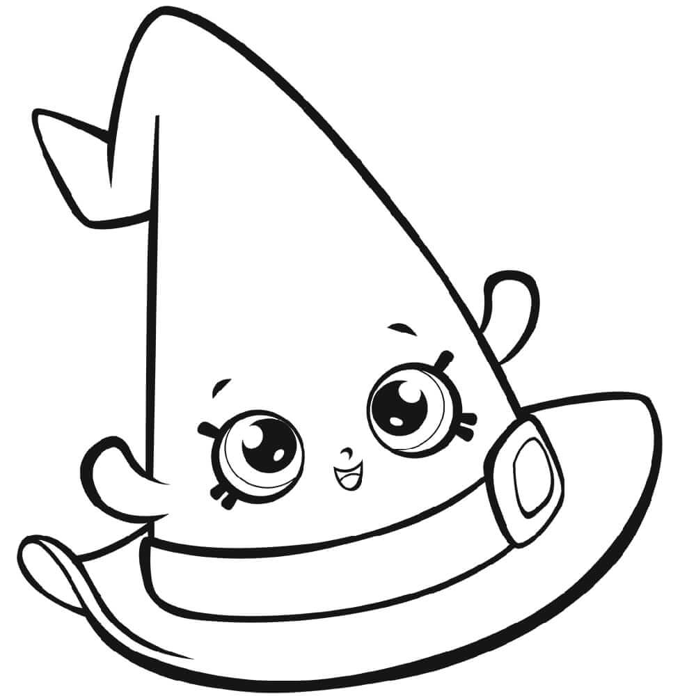 Witch Hat Shopkin Coloring Game Witch Hat Shopkin