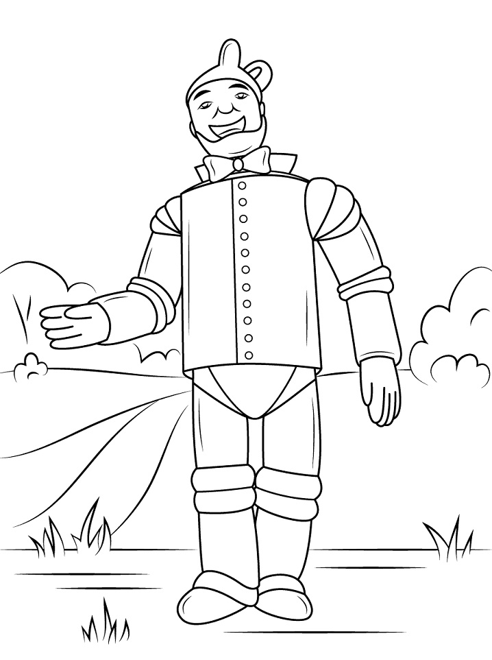 Wizard of Oz Tin Man Coloring Game Wizard of Oz Tin Man
